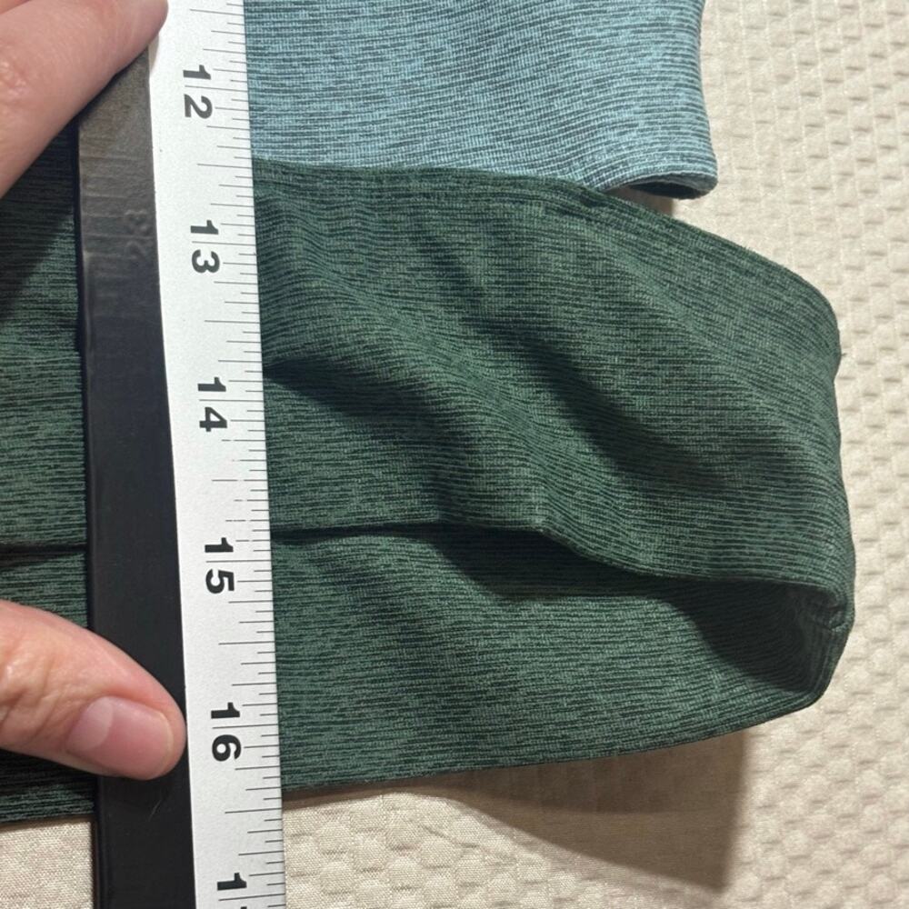 Outdoor Voices Womens Medium Crop Tank Top Teal Colorblock Athletic Activewear - Picture 6 of 7